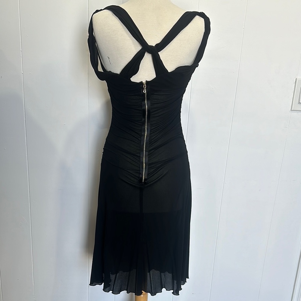 Dolce & Gabbana Black rayon dress new without tags size 38 light weight fabric